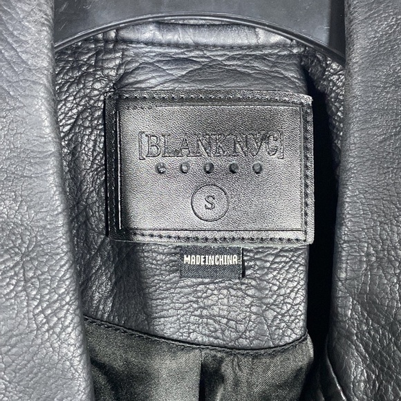 Blank NYC Black Vegan Leather Moto Jacket - Picture 4 of 12